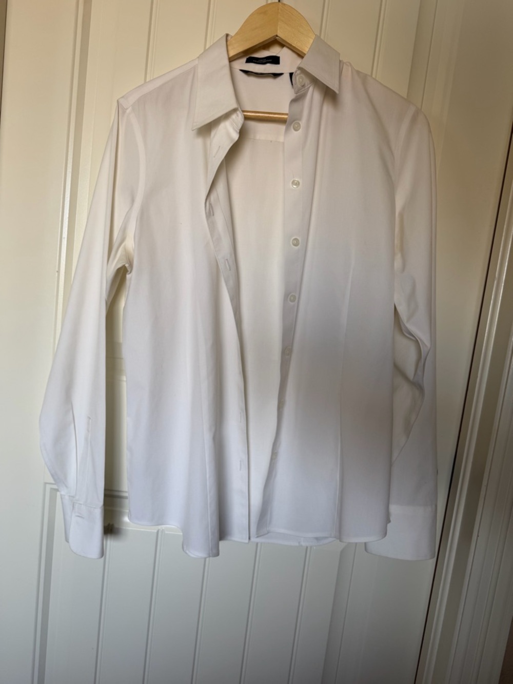 Eddie Bauer tall White button down Dress Shirt